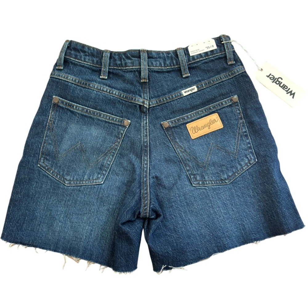 WRANGLER The High Rise Cowboy Short in Blue Size 25 - Picture 6 of 12